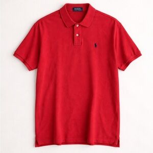 Polo Ralph Lauren Classic Fit Soft Cotton Polo Shirt Men Large Red Career Preppy